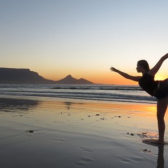 pose on beach